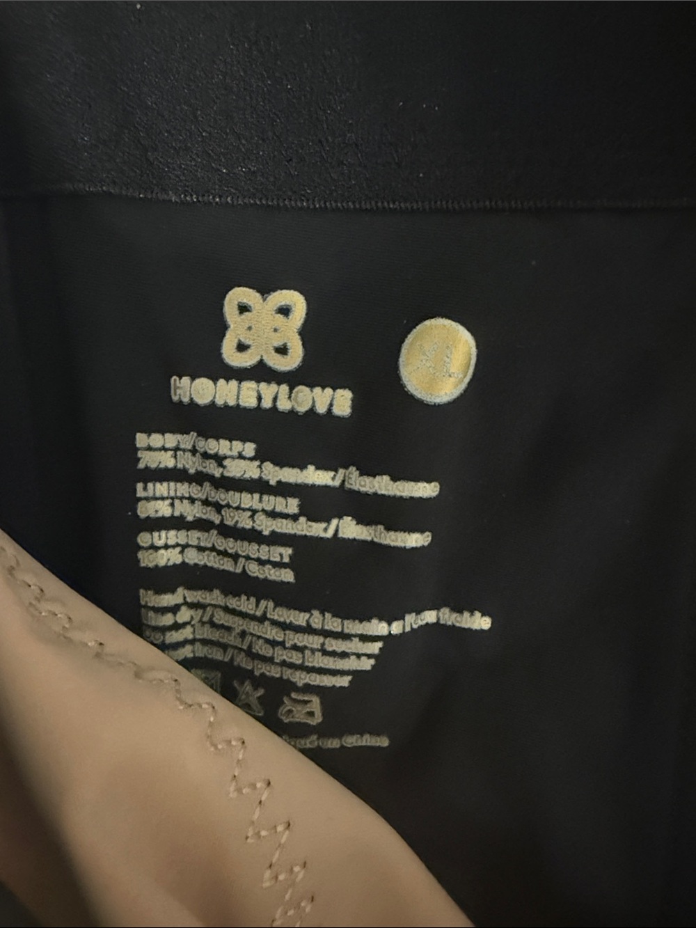 NWT Honeylove Super Power Short Shapewear Black Nude Size Extra Large - Picture 9 of 14